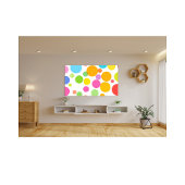 カラフル鮮やか円パタモダンーン抽象芸術 フォトプリント           