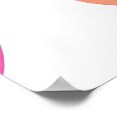 カラフル鮮やか円パタモダンーン抽象芸術 ポスター (角)