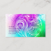 カラフル鮮やか抽象芸術 名刺 (裏面)