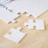 カラフル鮮やか水色(ばちゃばちゃ)跳ねる頭 ジグソーパズル (側面)