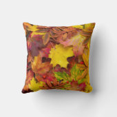 カラフル鮮やか紅葉自然撮影 クッション (裏面)