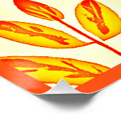 カラフル鮮やか葉モザイク離れ模様 ポスター (コーナー)