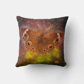 カラフル鮮やか蝶の水絵を描色 クッション (裏面)