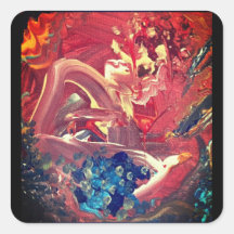 カラフル鳥と湖