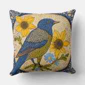 カラフル鳥 クッション (裏面)