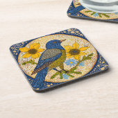 カラフル鳥 コースター (左側)