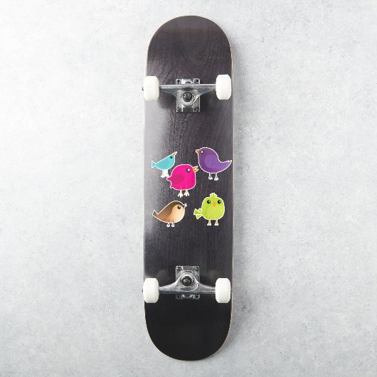 カラフル鳥 シール (スケートボード)