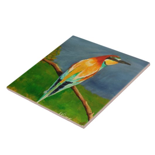 カラフル鳥 タイル (側面)