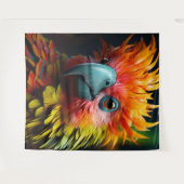 カラフル鳥 タペストリー (正面(横))