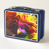 カラフル鳥 メタルランチボックス (裏面)