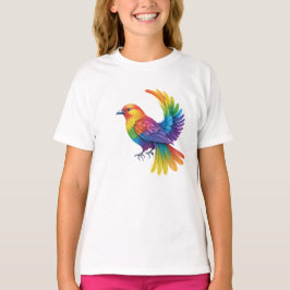 カラフル鳥 Tシャツ