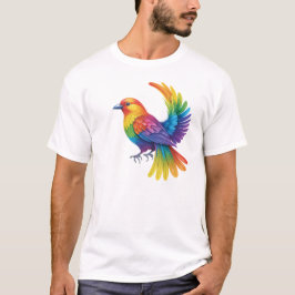 カラフル鳥 Tシャツ