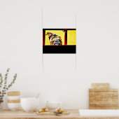 カラフル鳩 ポスター (キッチン)