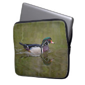 カラフル鴨 ラップトップスリーブ (正面左)