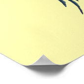 カラフル鶏の水彩動物 ポスター (角)