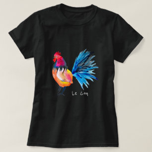カラフル鶏ルcoq水彩動物Tシャツ Tシャツ