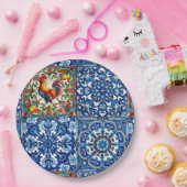 カラフル鶏地中海の、モザイク、レモン ペーパープレート (パーティー)