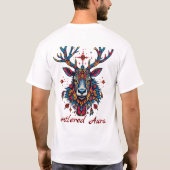 カラフル鹿の頭 Tシャツ (裏面)