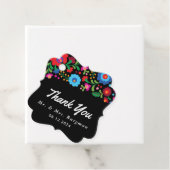 カラフル黒のメキシ感謝していコの刺しゅう結婚の フェイバータグ (インサイチュ)