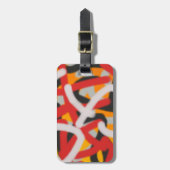 カラフル0748抽象芸術 ラゲッジタグ (正面縦)