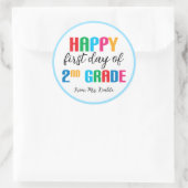 カラフル2年生ステッカー ラウンドシール (バッグ)