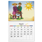 カラフル2012の子供のカレンダー カレンダー (3月 2027)