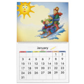 カラフル2012の子供のカレンダー カレンダー (1月 2027)