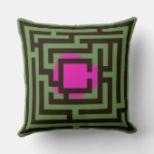 カラフル2 in 1ラビリンスパターンカスタムカラー クッション (裏面)