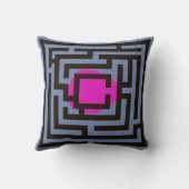 カラフル2 in 1ラビリンスパターンカスタムカラー クッション (裏面)