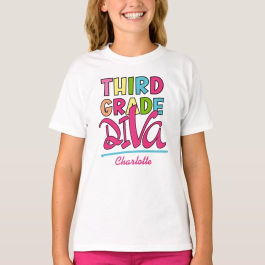 カラフル3級ディーバ新学期 Tシャツ (正面)