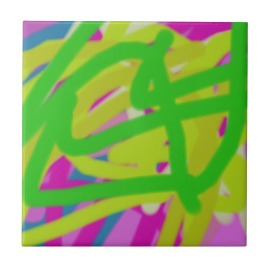 カラフル3748抽象芸術 タイル (正面)