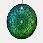 カラフル3dパターン セラミックオーナメント (左)