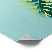 カラフル3d花 ポスター (角)