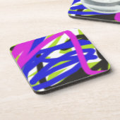 カラフル4834の抽象美術 コースター (左側)