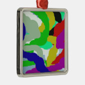 カラフル64329抽象デザイン メタルオーナメント (右)