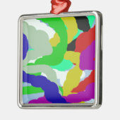 カラフル64329抽象デザイン メタルオーナメント (左)