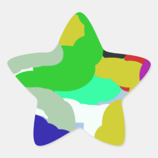 カラフル64329抽象デザイン 星シール