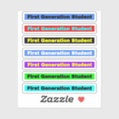 カラフル7パック第一世代学生 シール (シート)