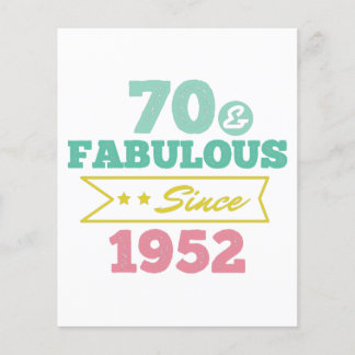 カラフル70と1952年以来の素晴らしい チラシ