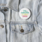 カラフル70と1952年以来の素晴らしい 缶バッジ (インサイチュ)