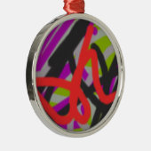カラフル7564抽象芸術 メタルオーナメント (右)
