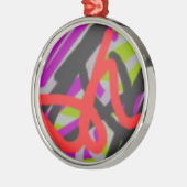 カラフル7564抽象芸術 メタルオーナメント (左)