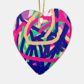 カラフル7647抽象芸術 セラミックオーナメント (左)