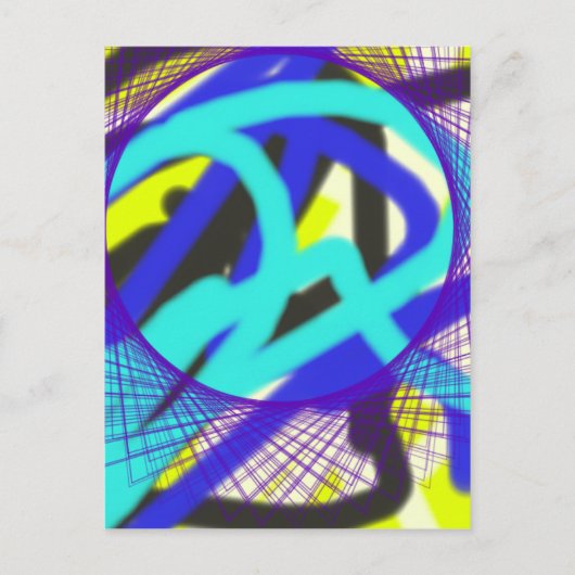 カラフル768抽象芸術 ポストカード (正面)