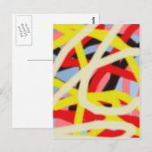 カラフル8773抽象芸術 ポストカード (正面/裏面)