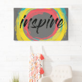 カラフル,おもしろいモダン鮮やかカッコいいデザインインスパイア, 横断幕 (インサイチュ)