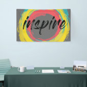 カラフル,おもしろいモダン鮮やかカッコいいデザインインスパイア, 横断幕 (トレードショー)