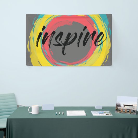 カラフル,おもしろいモダン鮮やかカッコいいデザインインスパイア, 横断幕 (トレードショー)