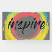 カラフル,おもしろいモダン鮮やかカッコいいデザインインスパイア, 横断幕 (横)