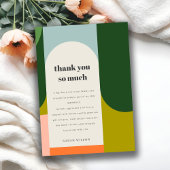 カラフル かわいい グルーヴィー レトロ アーチ どんな年齢の誕生日 サンキューカード